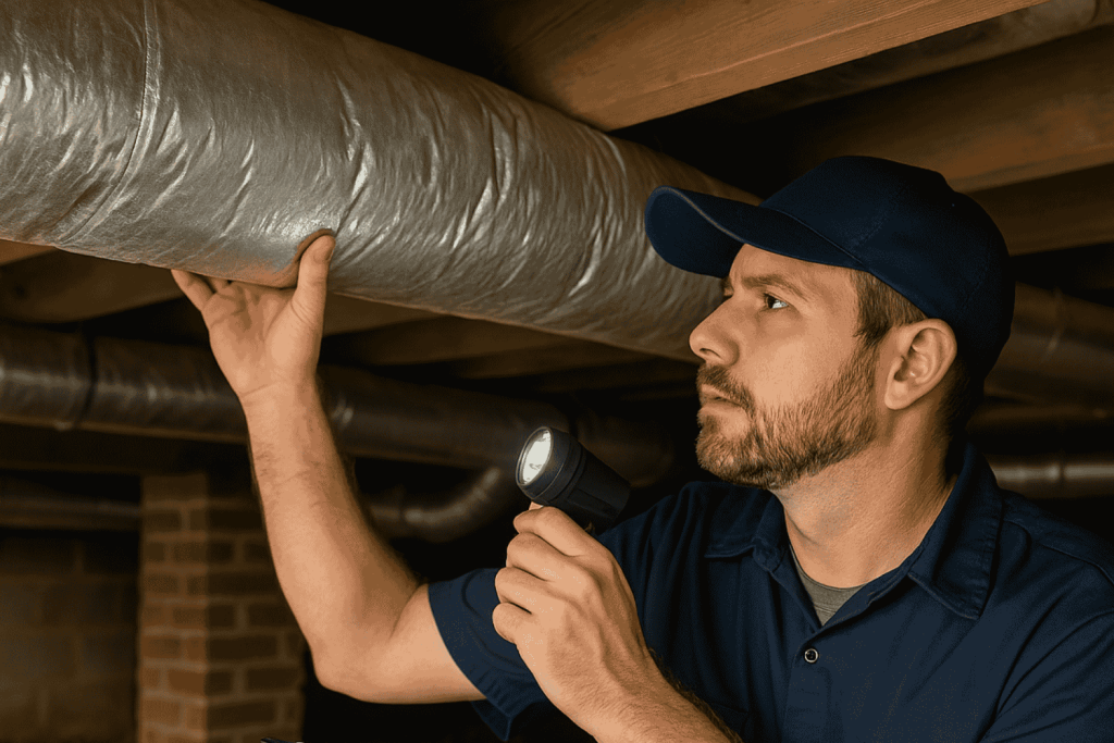 HVAC Technician and Ductwork - Southwest Home Inspect